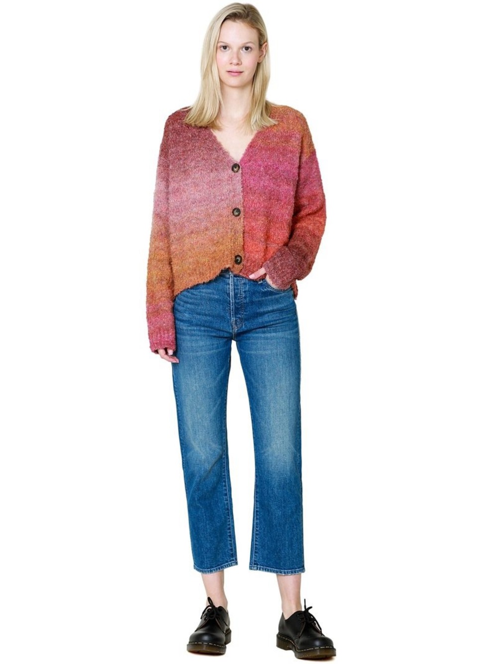 MOTHER The Ditcher Crop Jeans Medium Wash Size 26 High Rise Straight